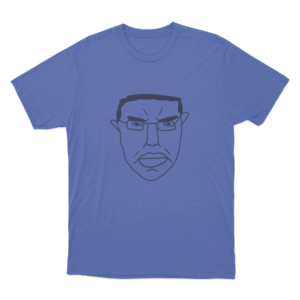 Chud The Builder Angry Man Sketch Unisex T Shirt Blue