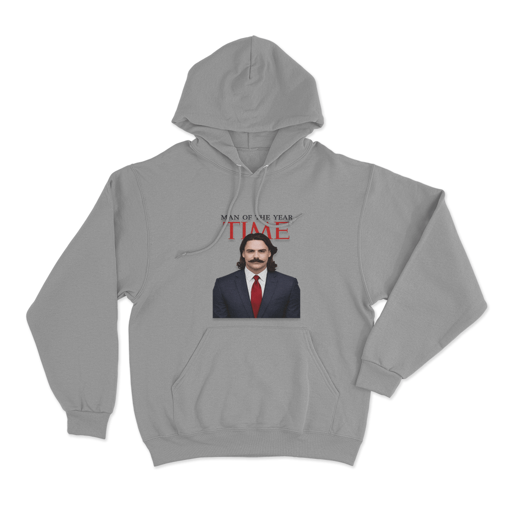 Time Man Of The Year Unisex Hoodie Grey Time Man Of The Year Unisex Hoodie Grey