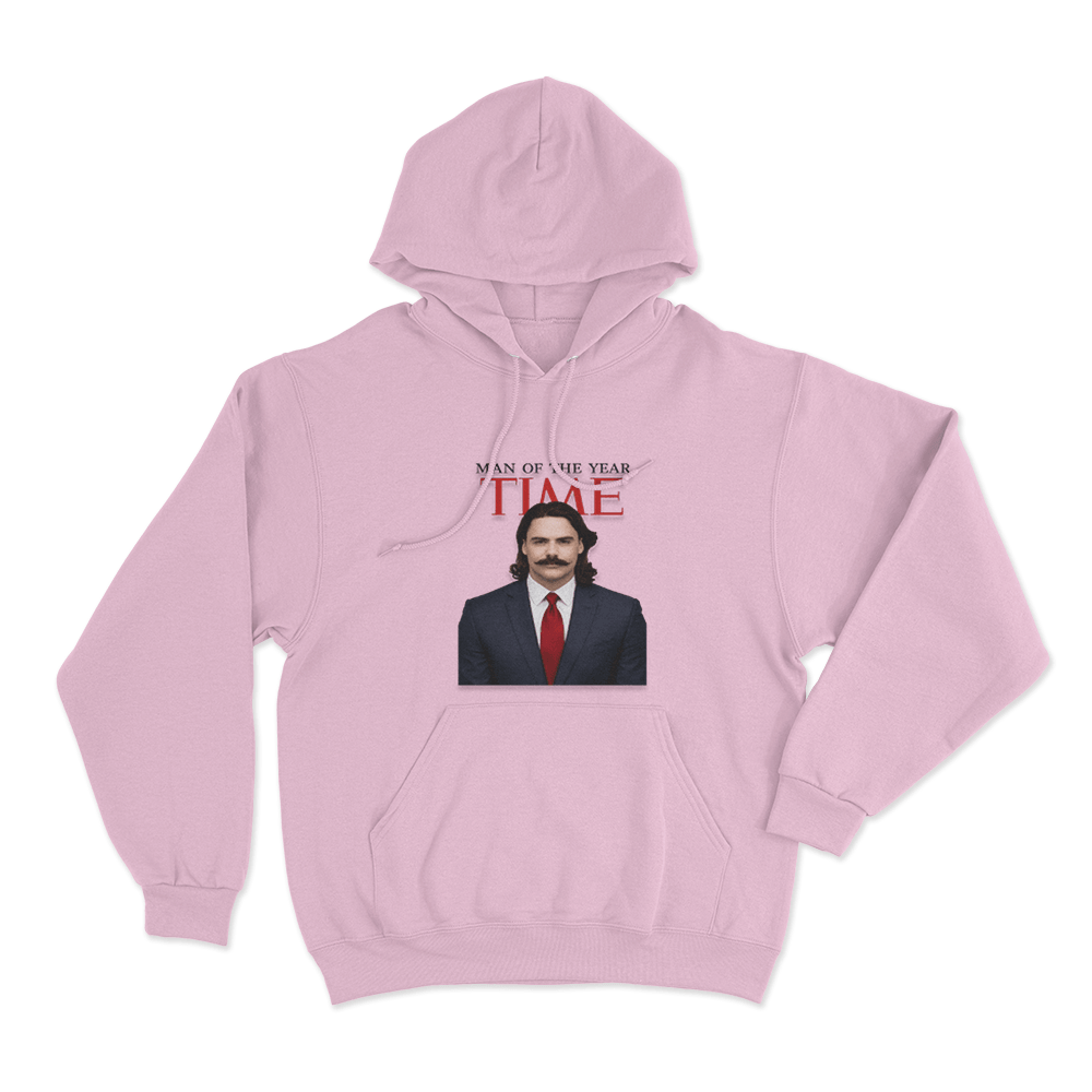 Time Man Of The Year Unisex Hoodie Pink Time Man Of The Year Unisex Hoodie Pink