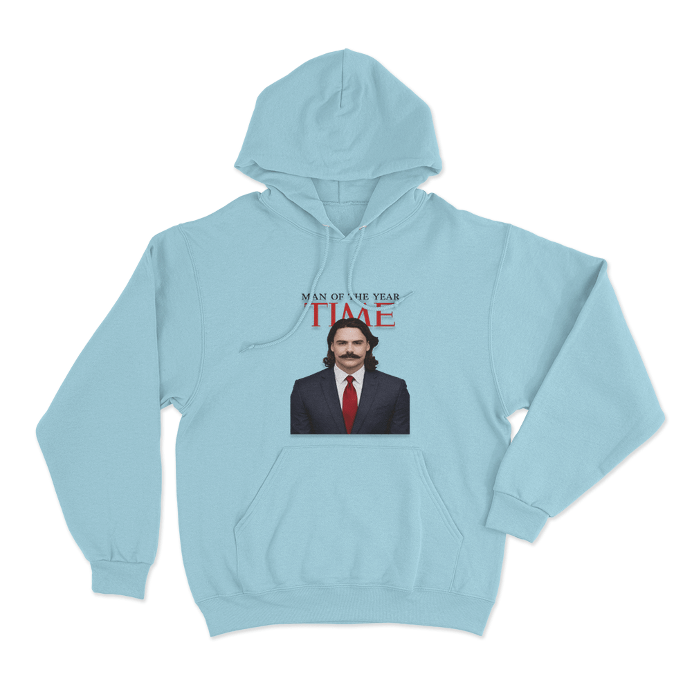 Time Man Of The Year Unisex Hoodie Sky Blue Time Man Of The Year Unisex Hoodie Sky Blue