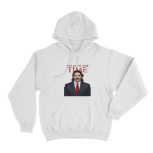 Time Man Of The Year Unisex Hoodie White