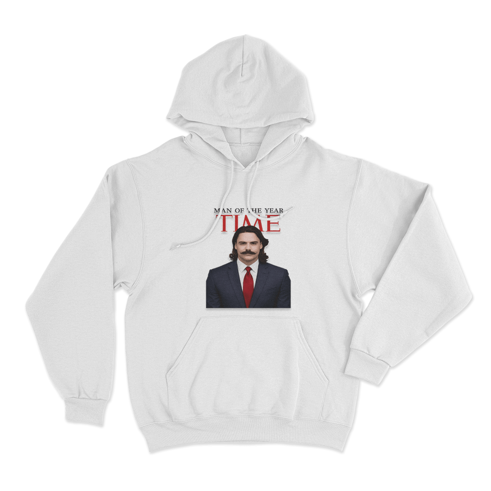 Time Man Of The Year Unisex Hoodie White Time Man Of The Year Unisex Hoodie White